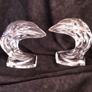 Gorham West Germany Crystal Candlestick Holder VTG